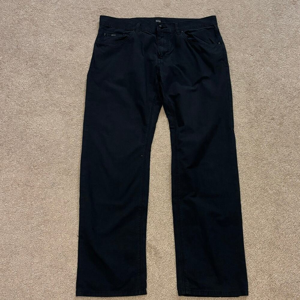 Hugo Boss Regular Fit Dark Gray Pants Chino Trousers Mens SZ34